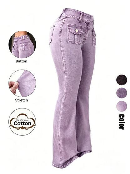 Women's Pocket Stretchy Jeans