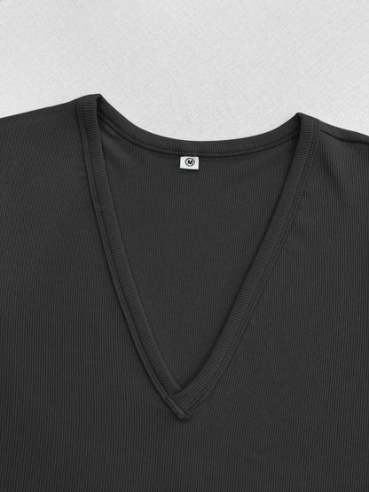 V Neck Tees Tops for Women Basic Fashion