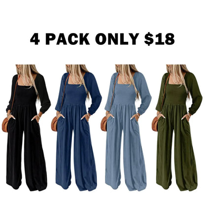 Women's Casual Loose Overalls Jumpsuits