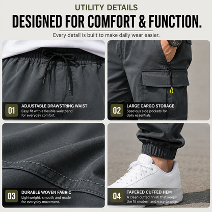 🔥 BESTSELLER | 8PCS $24.63 | Men’s Multi-Pocket Cargo Jogger Pants