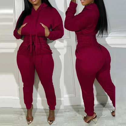 2 Piece Outfits Lounge Hoodie
