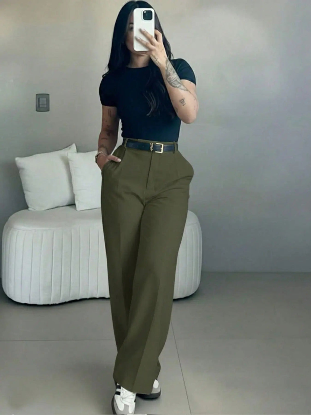 🔥 BESTSELLER | 8PCS $24.99 | Women's High Waisted Straight Leg Suit Pants