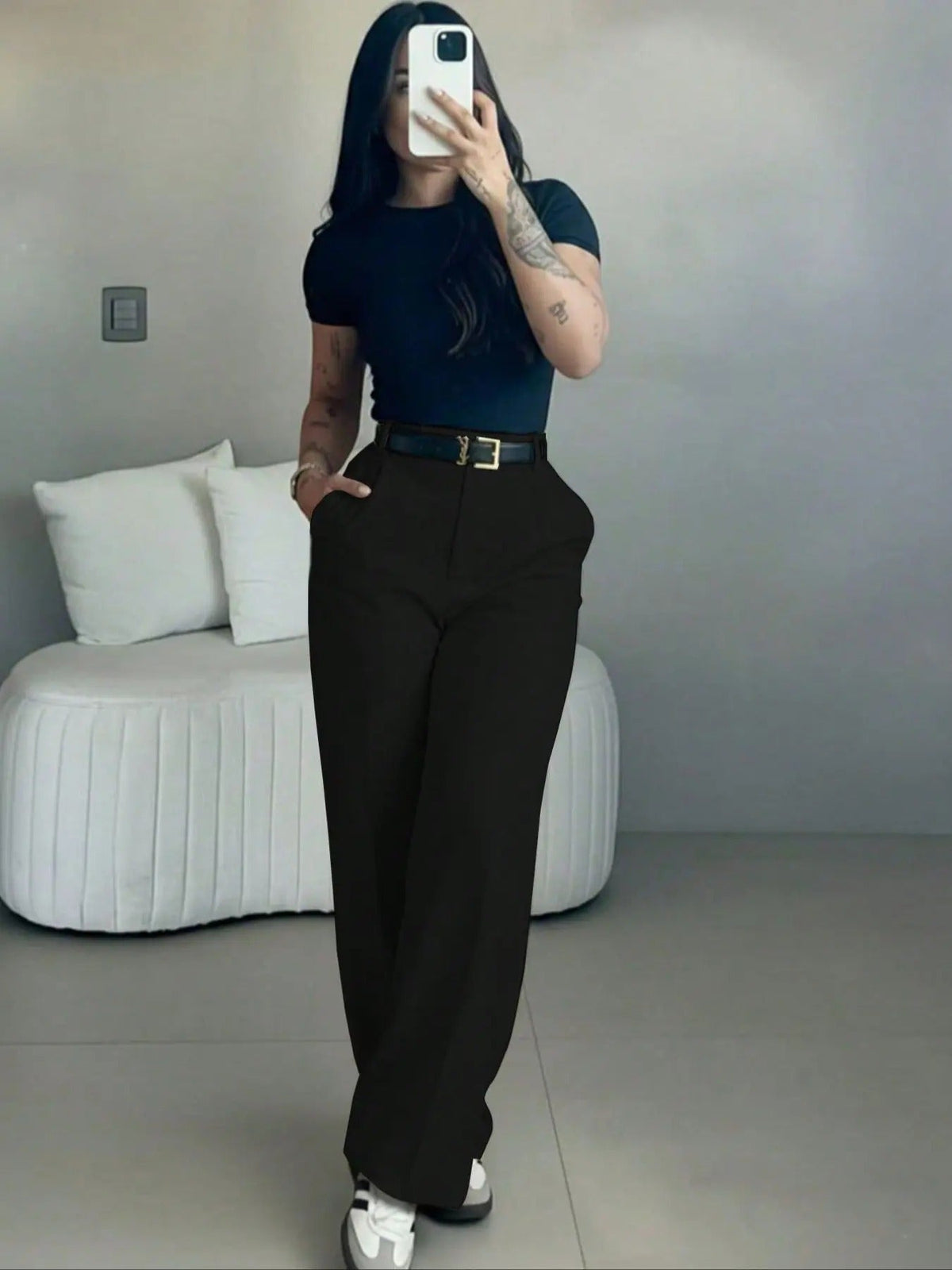 🔥 BESTSELLER | 8PCS $24.99 | Women's High Waisted Straight Leg Suit Pants