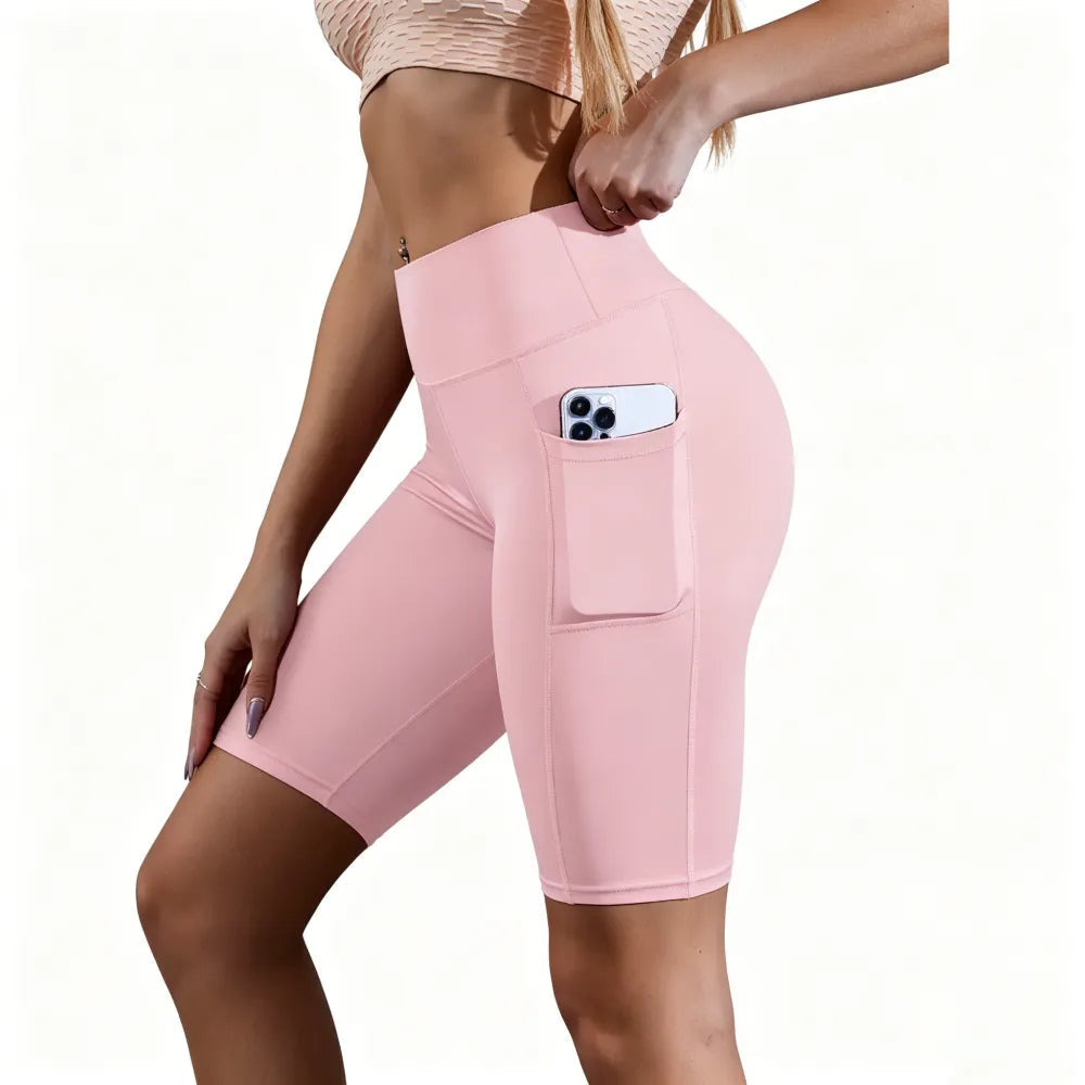 High Waist Athletic Yoga Shorts