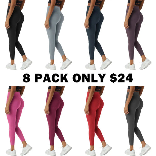 High Waisted Scrunch Butt Lifting Tummy Control Pocket Shaping Training Leggings
