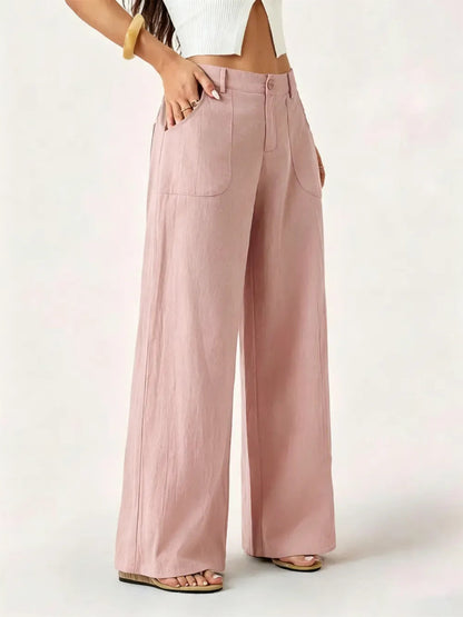Women's Classical Linen Palazzo Pants