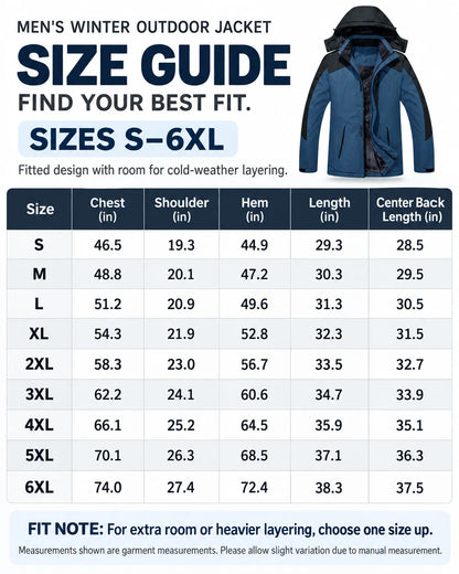 🔥 BESTSELLER | 6PCS $25.99 | Men's Fleece-Lined Outdoor Jacket