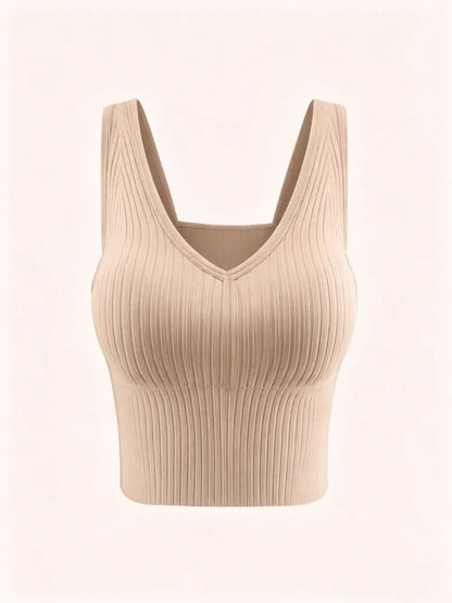 Women's Solid Backless Bra with Removable Pads