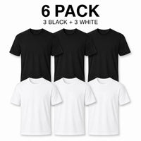 6 PACK(White + Black)