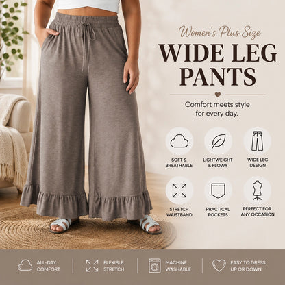🔥Limited Stock!🔥Women's Plus Size Wide Leg Pants