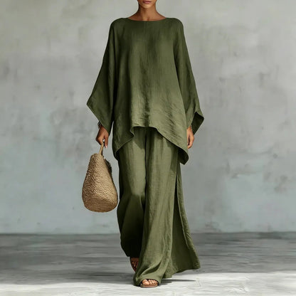 Boho Linen Two Piece Set