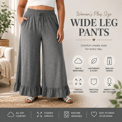 🔥Limited Stock!🔥Women's Plus Size Wide Leg Pants
