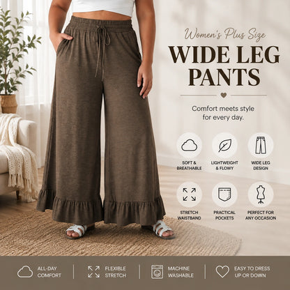 🔥Limited Stock!🔥Women's Plus Size Wide Leg Pants