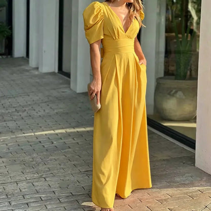 Puff Sleeve Jumpsuit