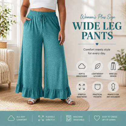 🔥Limited Stock!🔥Women's Plus Size Wide Leg Pants