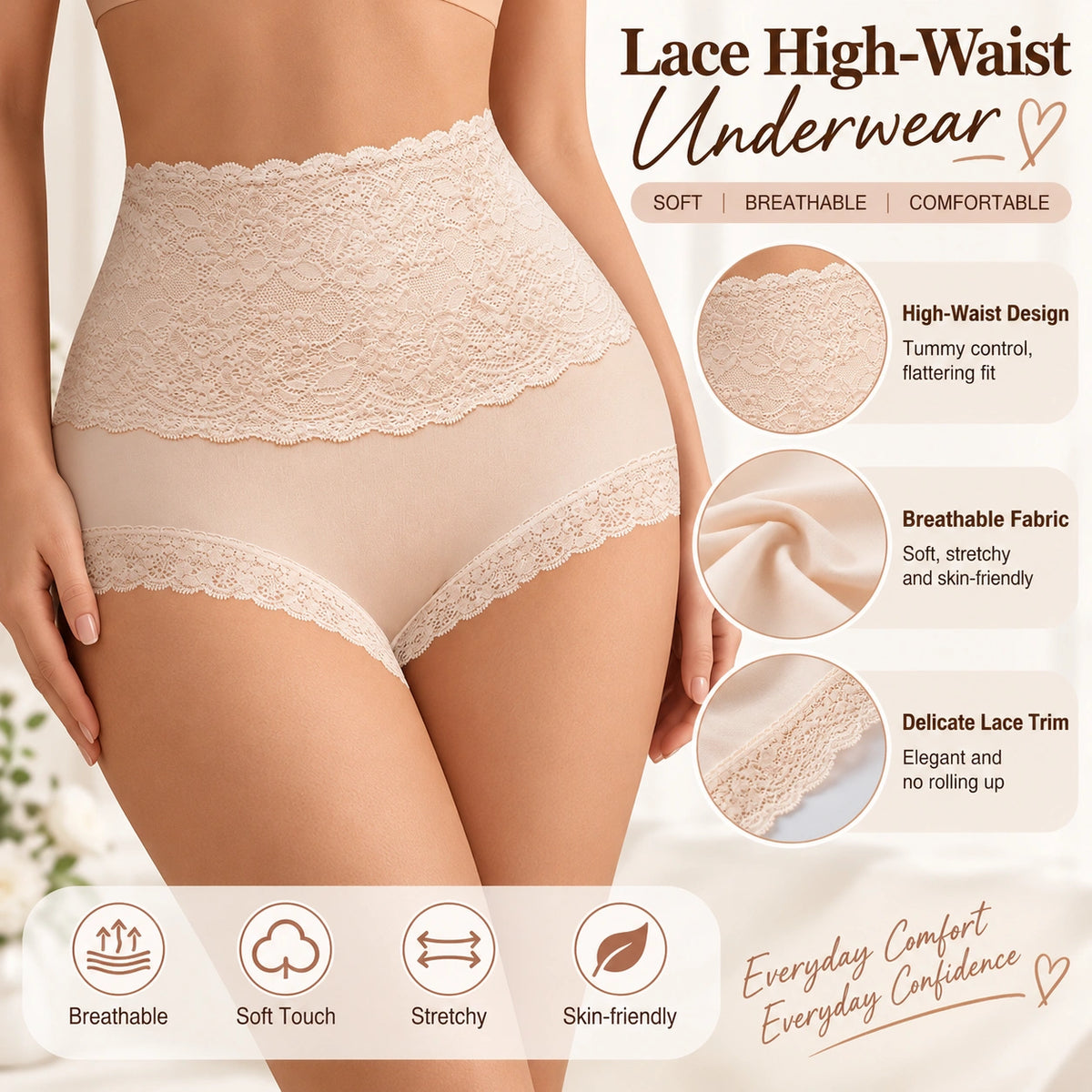 🔥 BESTSELLER | 24PCS $29.99 | Women's High-Waist Briefs