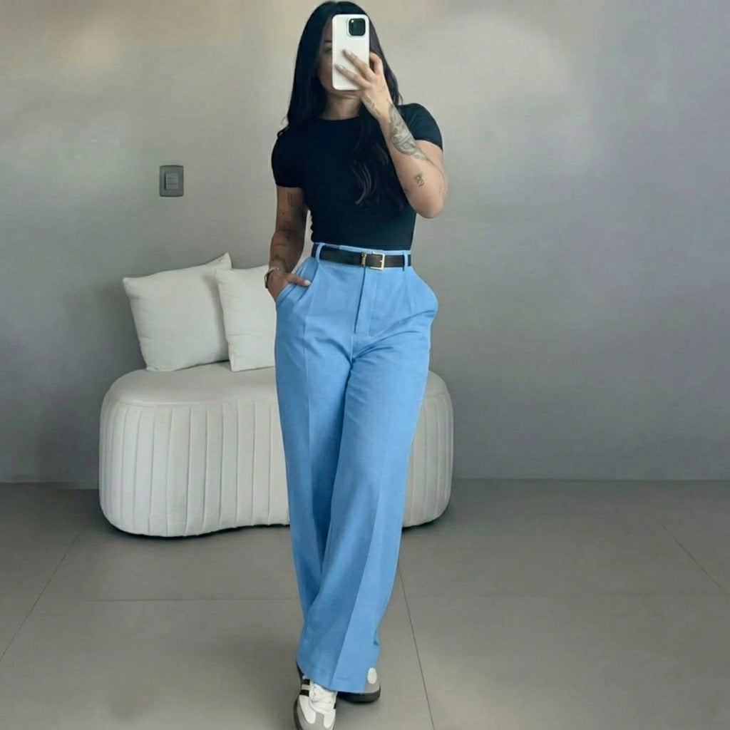 🔥 BESTSELLER | 8PCS $24.99 | Women's High Waisted Straight Leg Suit Pants