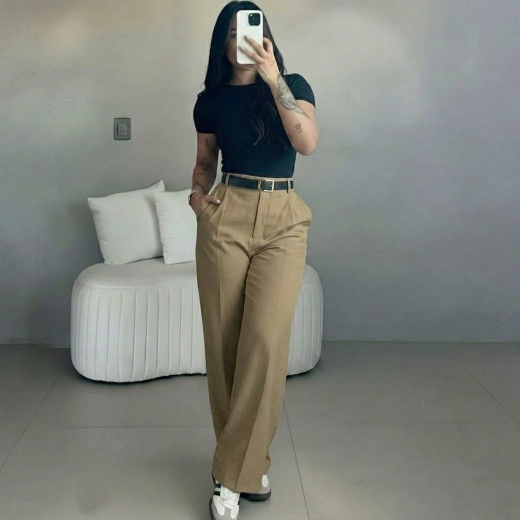 🔥 BESTSELLER | 8PCS $24.99 | Women's High Waisted Straight Leg Suit Pants