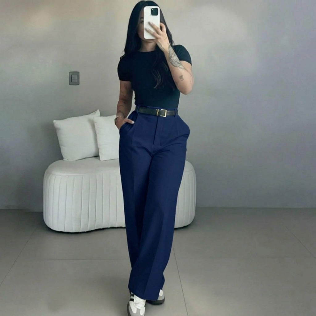🔥 BESTSELLER | 8PCS $24.99 | Women's High Waisted Straight Leg Suit Pants