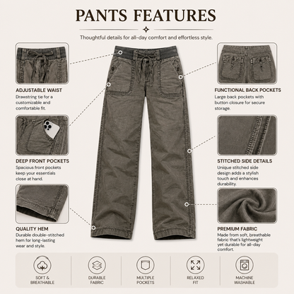 🔥 BESTSELLER | 8PCS $25.37 | Women's High Stretch Mid Rise Straight Pants