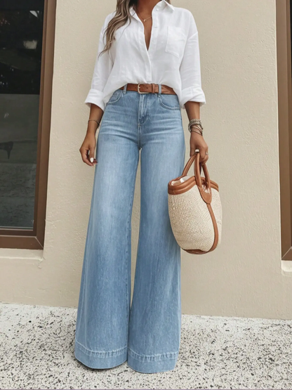 🔥 BESTSELLER | 5PCS $22.99 | Women's Loose Fit Baggy Oversized Straight Leg Denim Jeans with Pockets