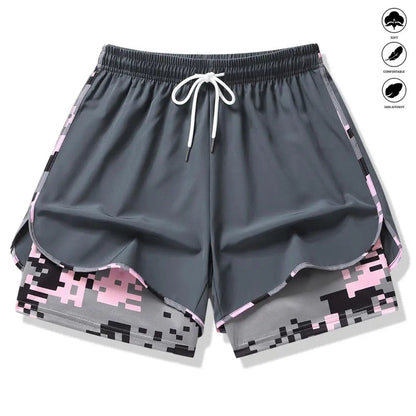 women’s casual athletic shorts with built-in liner