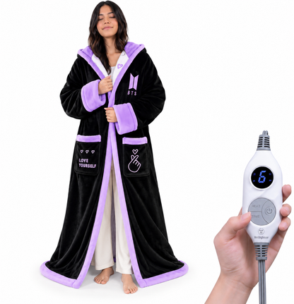🔥 BESTSELLER | 4PCS $23.99 | 🔥Wearable Heated Blanket with Foot Pocket Sherpa🔥Overheat Protection & Auto Shut-Off